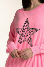 Pink Star Design Sweatshirt