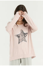 Pink Star Design Top
