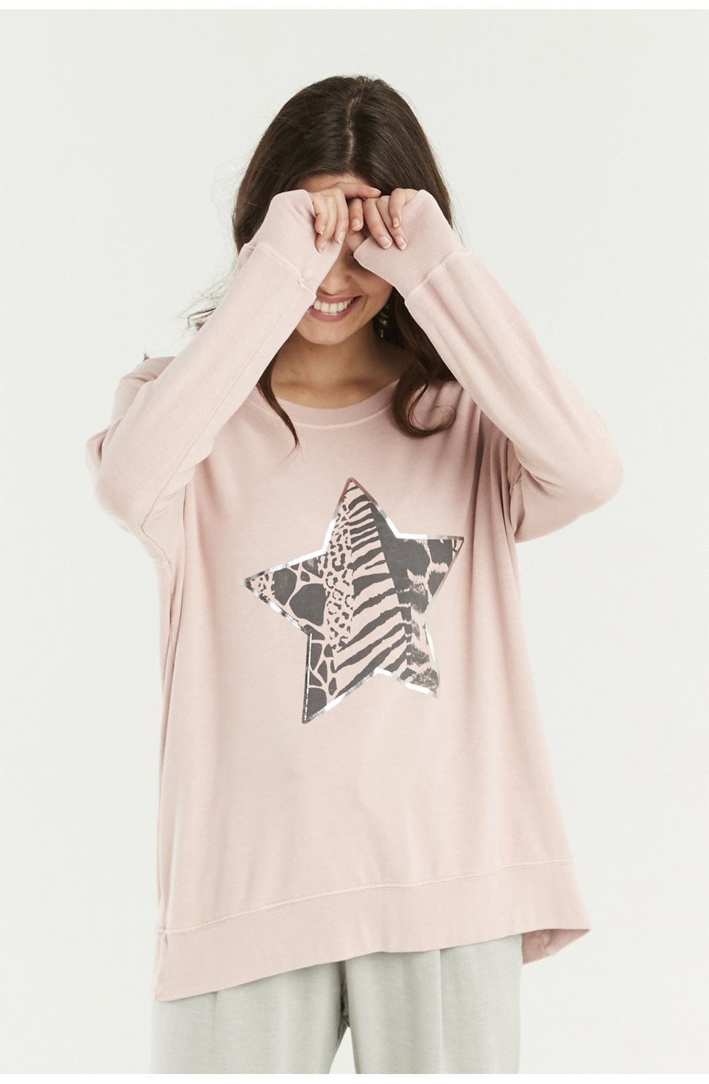 Pink Star Design Top