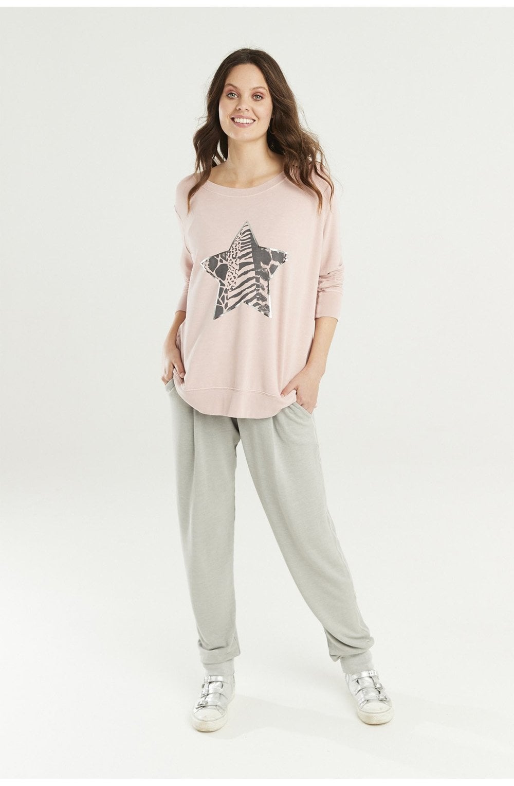 Pink Star Design Top