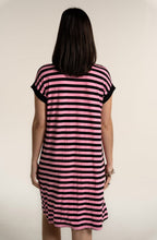Pink Striped Jersey Dress