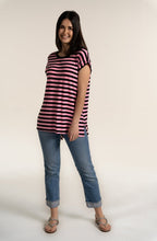 Pink Striped Jersey T Shirt