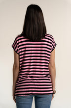 Pink Striped Jersey T Shirt