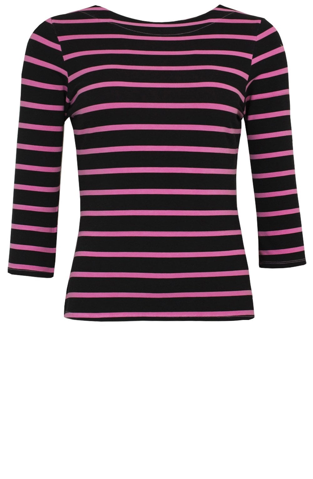 Pink Striped Jersey Top