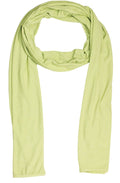 Plain Leaf Green Jersey Scarf