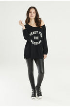 Ready Black Oversized Top