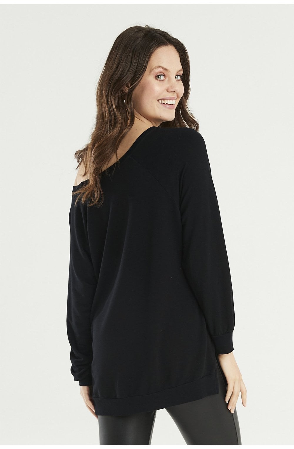 Ready Black Oversized Top