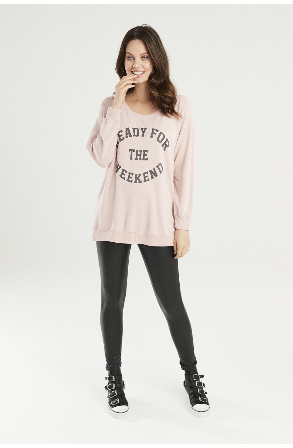 Ready Pink Oversized Top