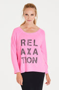 Relax Pink Oversized Sweatshirt