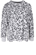 Samatha Coconut white leopard print Top