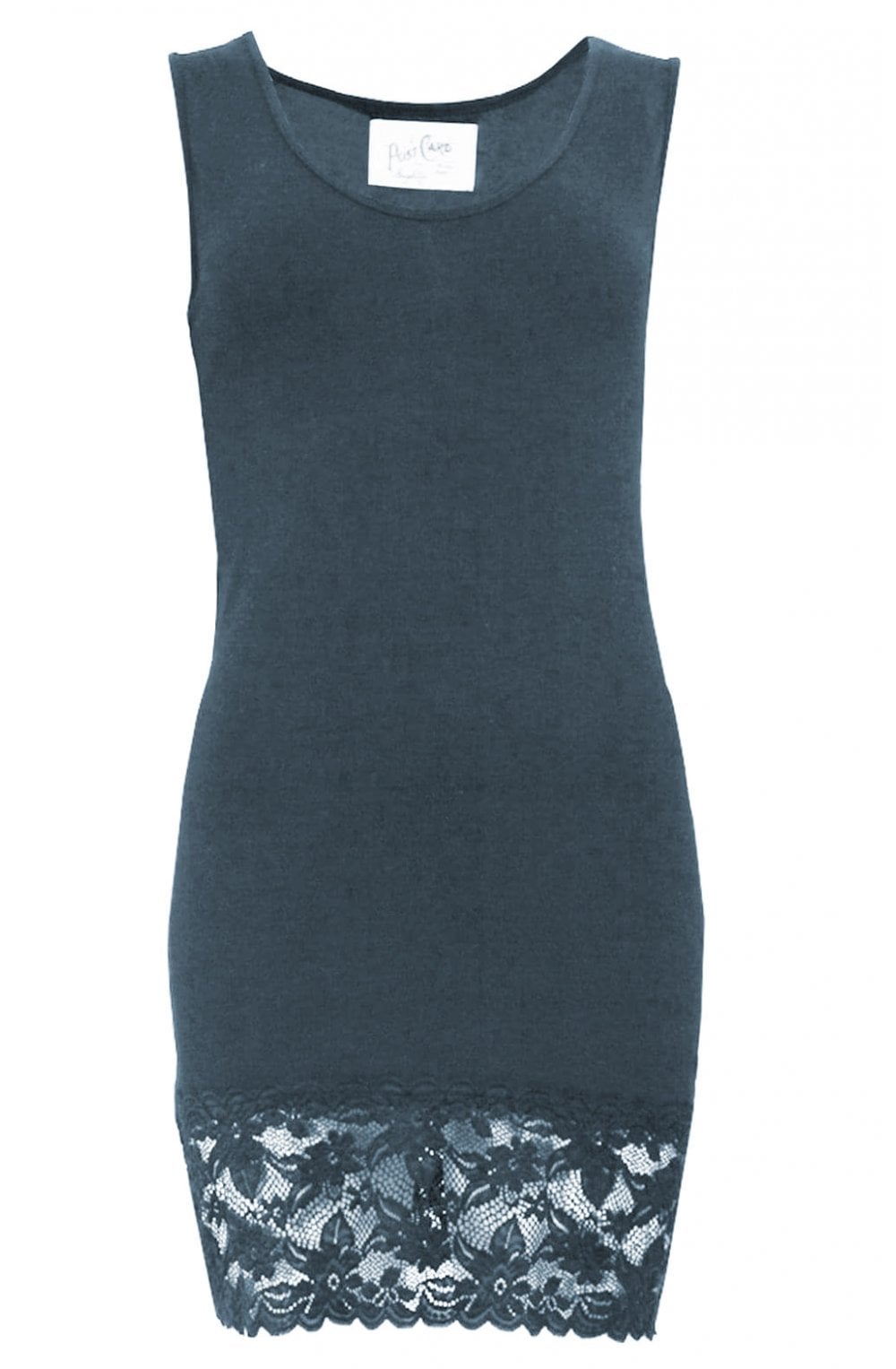 Sammy Charcoal Lace Hem Vest
