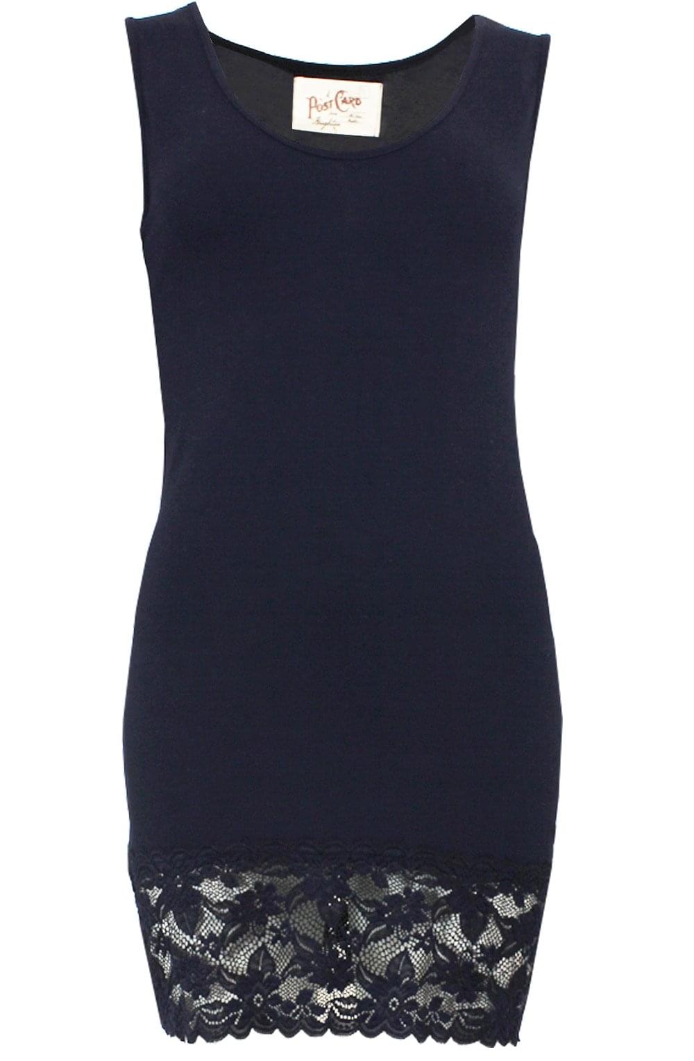 Sammy Navy Lace Vest Top
