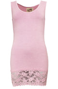 Sammy Pink Lace Vest