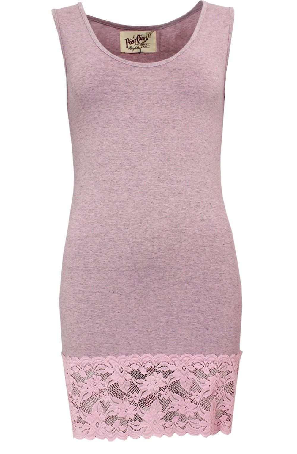 Sammy Pink Marl Lace Vest
