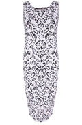 Savannah coconut white leopard print Dress