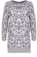 Shannon Coconut white Leopard print Top