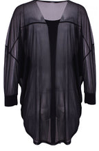 Shirty Soft Black chiffon back Top