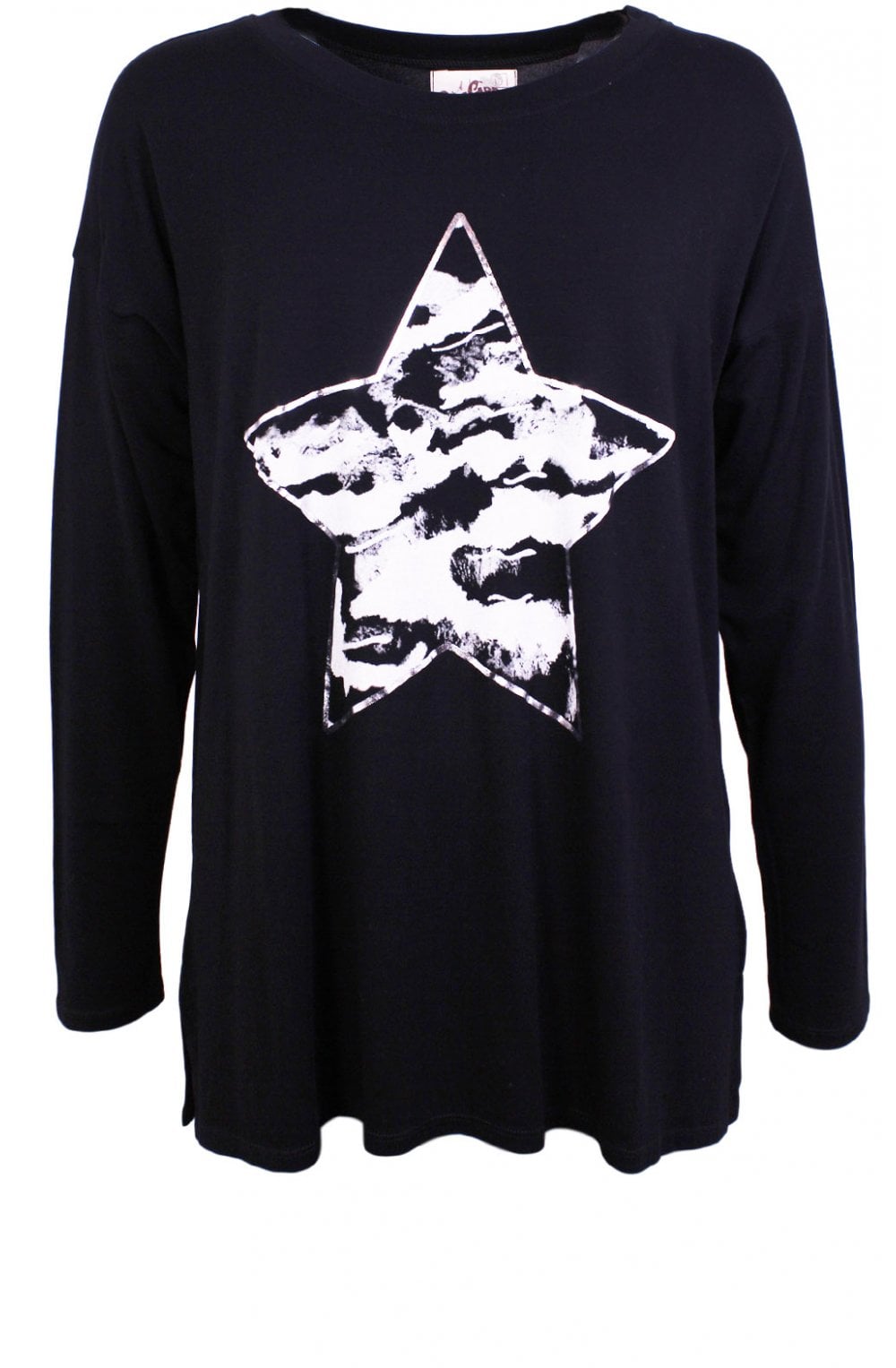 Star Design Oversized Top