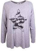Star Design Oversized Top