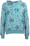 Star Print Hooded Sweatshirt