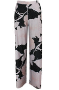 Wide Leg Patterned Trousers