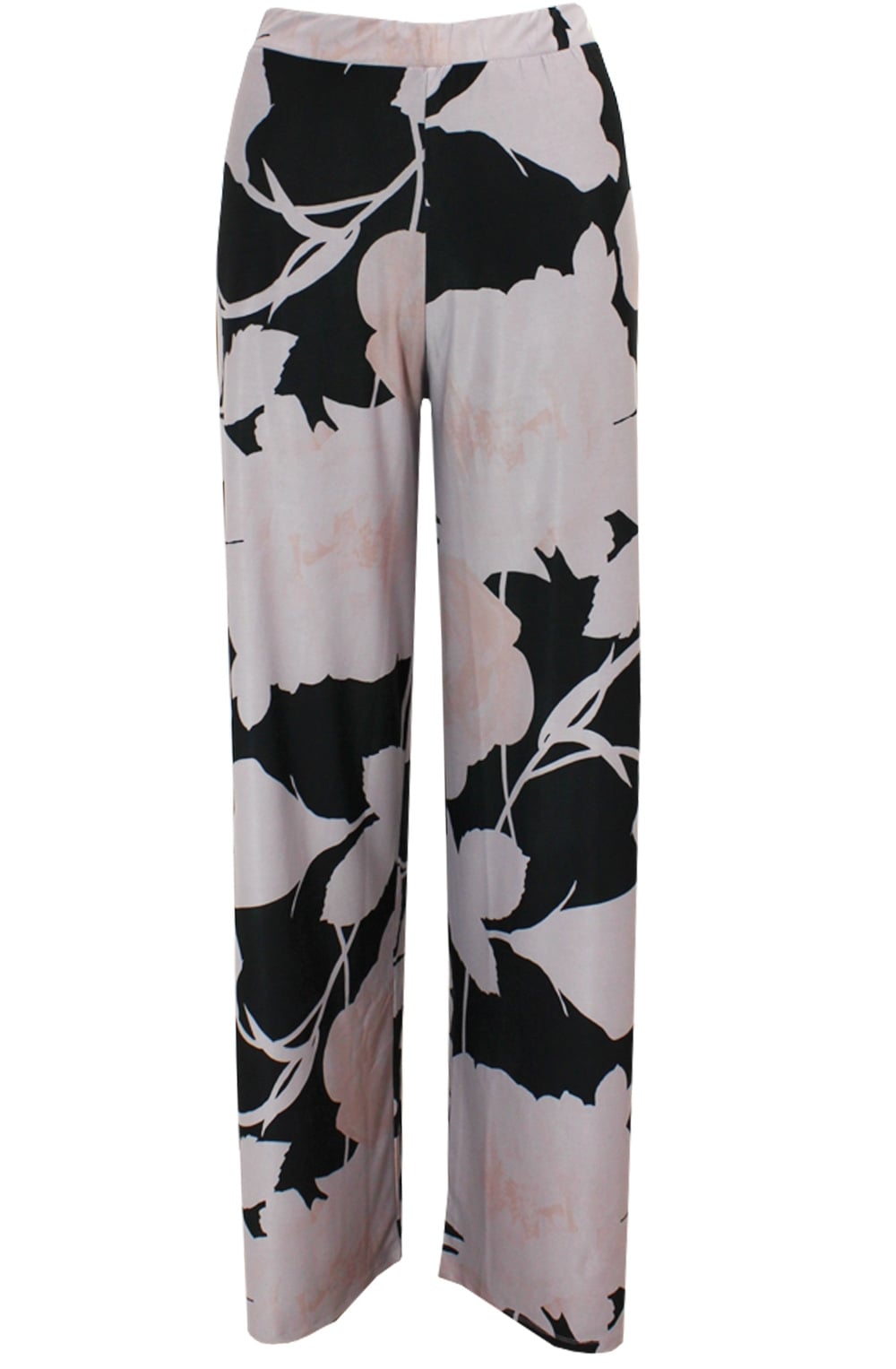 Wide Leg Patterned Trousers