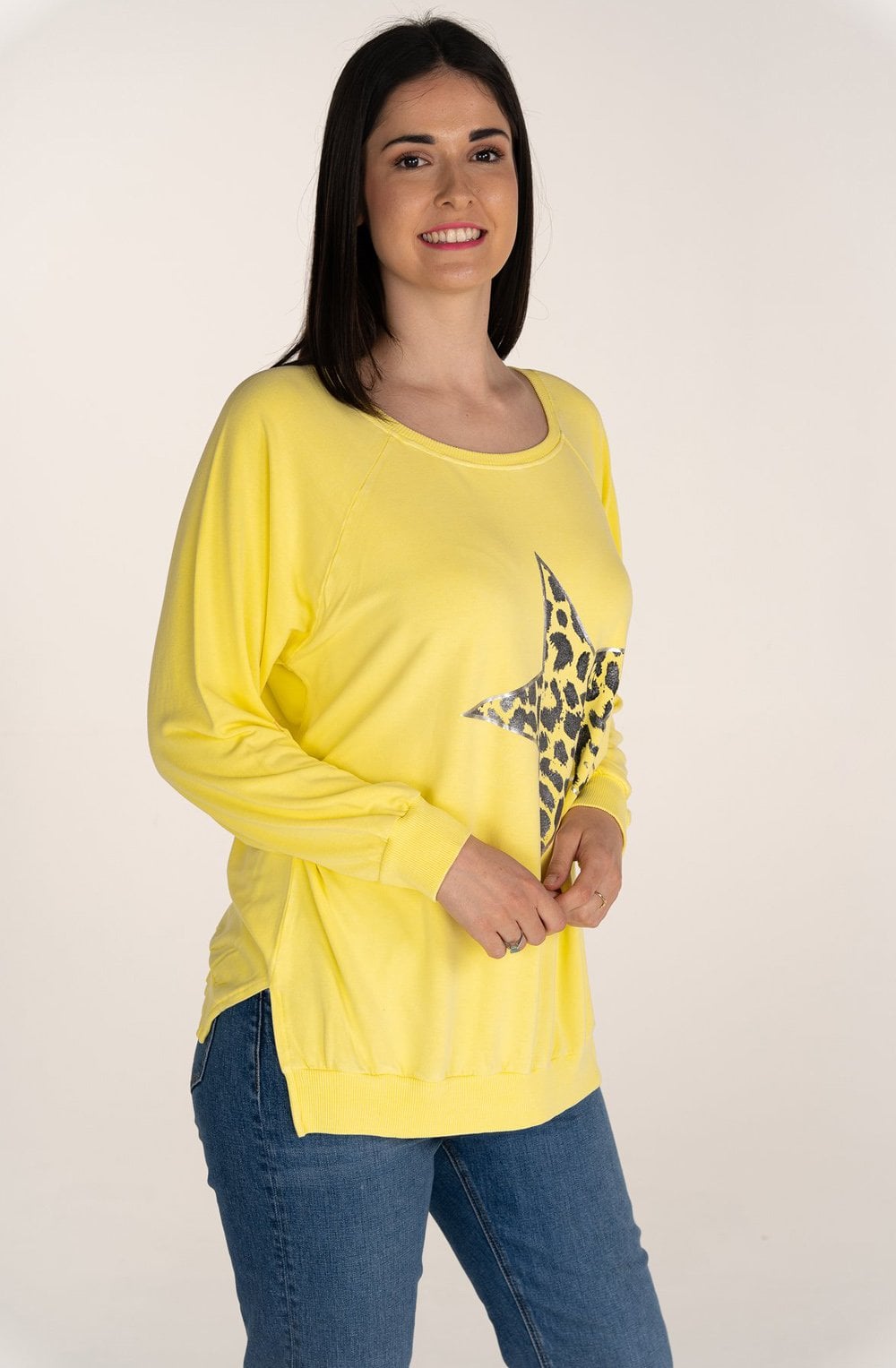 Yellow Star Design T Shirt
