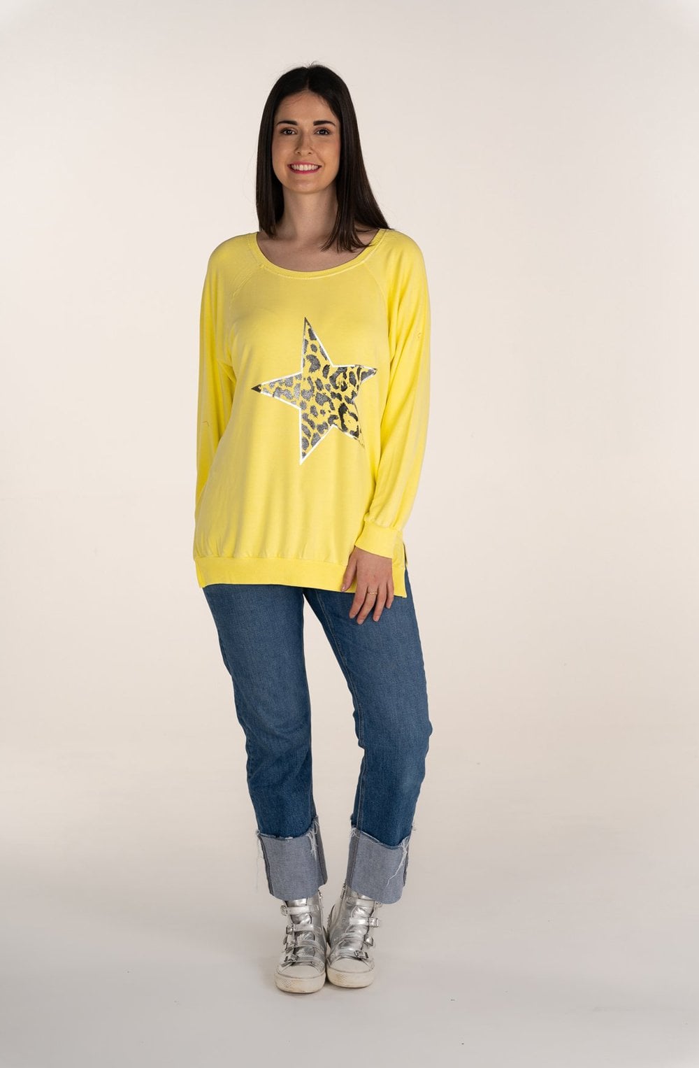 Yellow Star Design T Shirt
