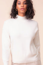 Off White High Neck Button Detail Jumper