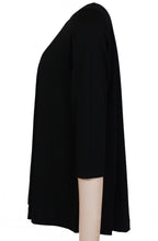 Black Sleeved Trapeze Top