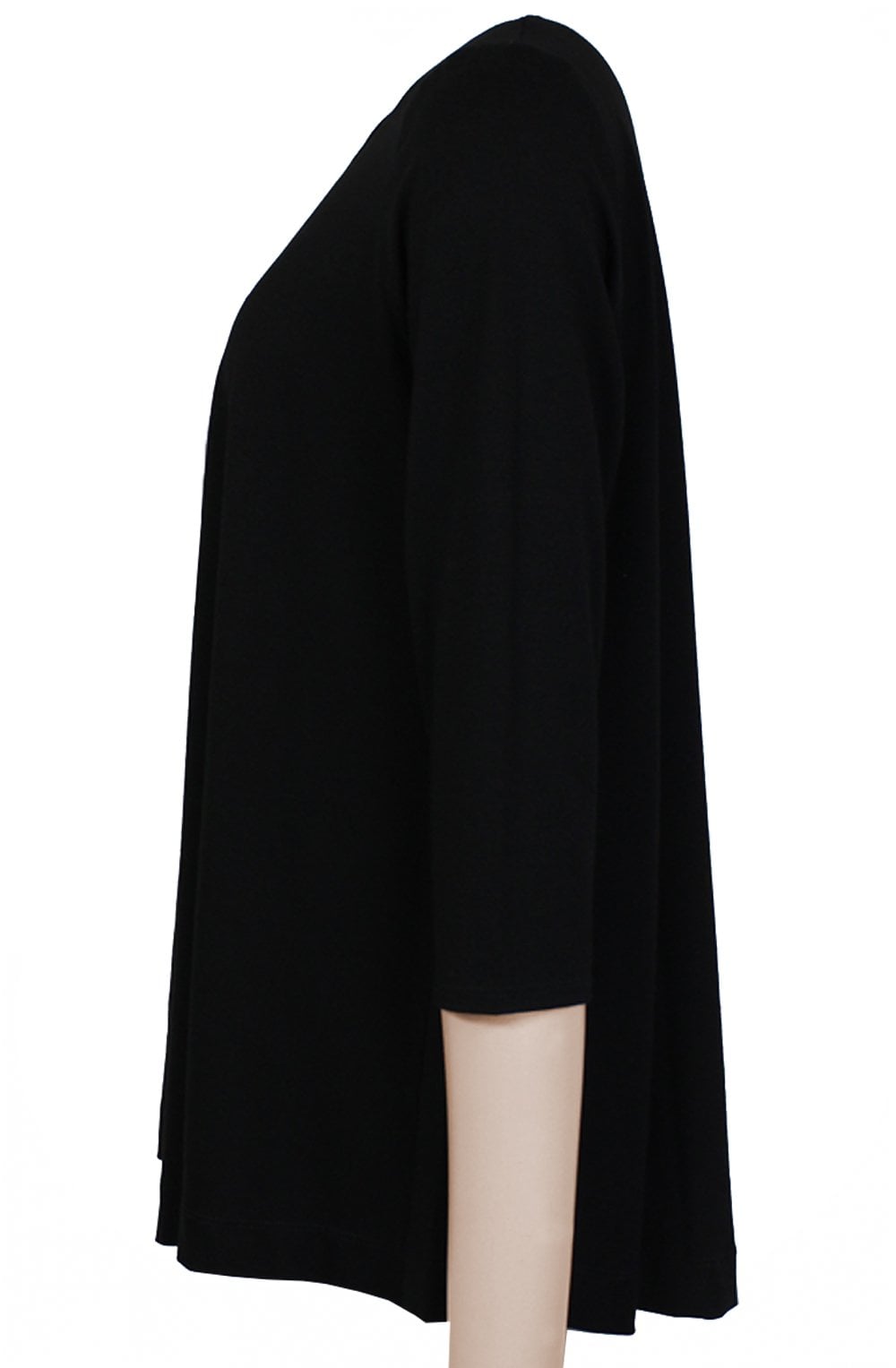 Black Sleeved Trapeze Top