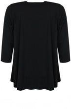 Black Sleeved Trapeze Top