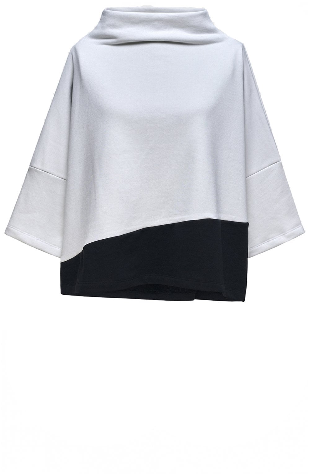 Black and Off White Urban Optima Top