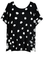 Black and White Circles Top