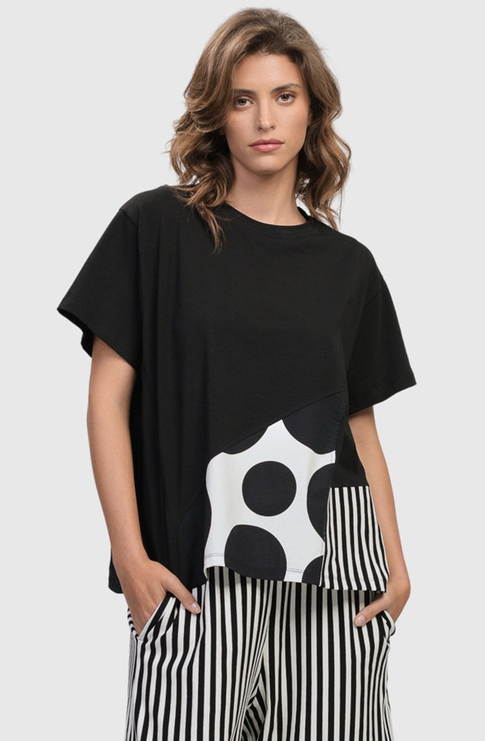 Black and White Oversized Tribeca T Shirt