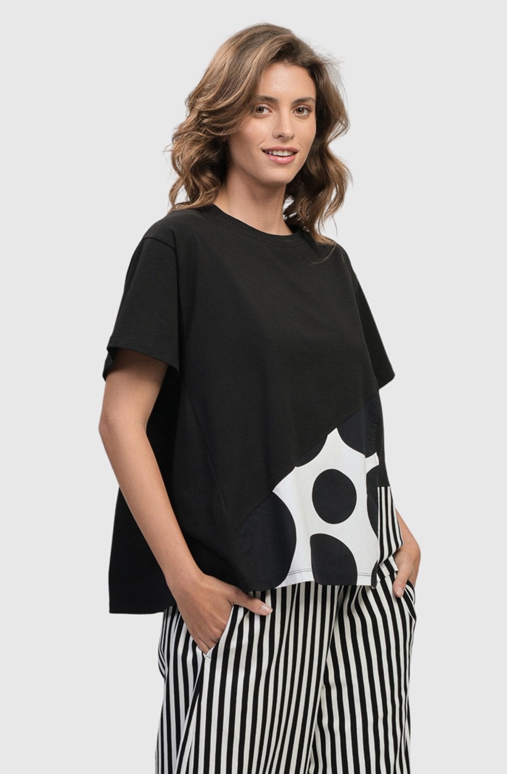 Black and White Oversized Tribeca T Shirt