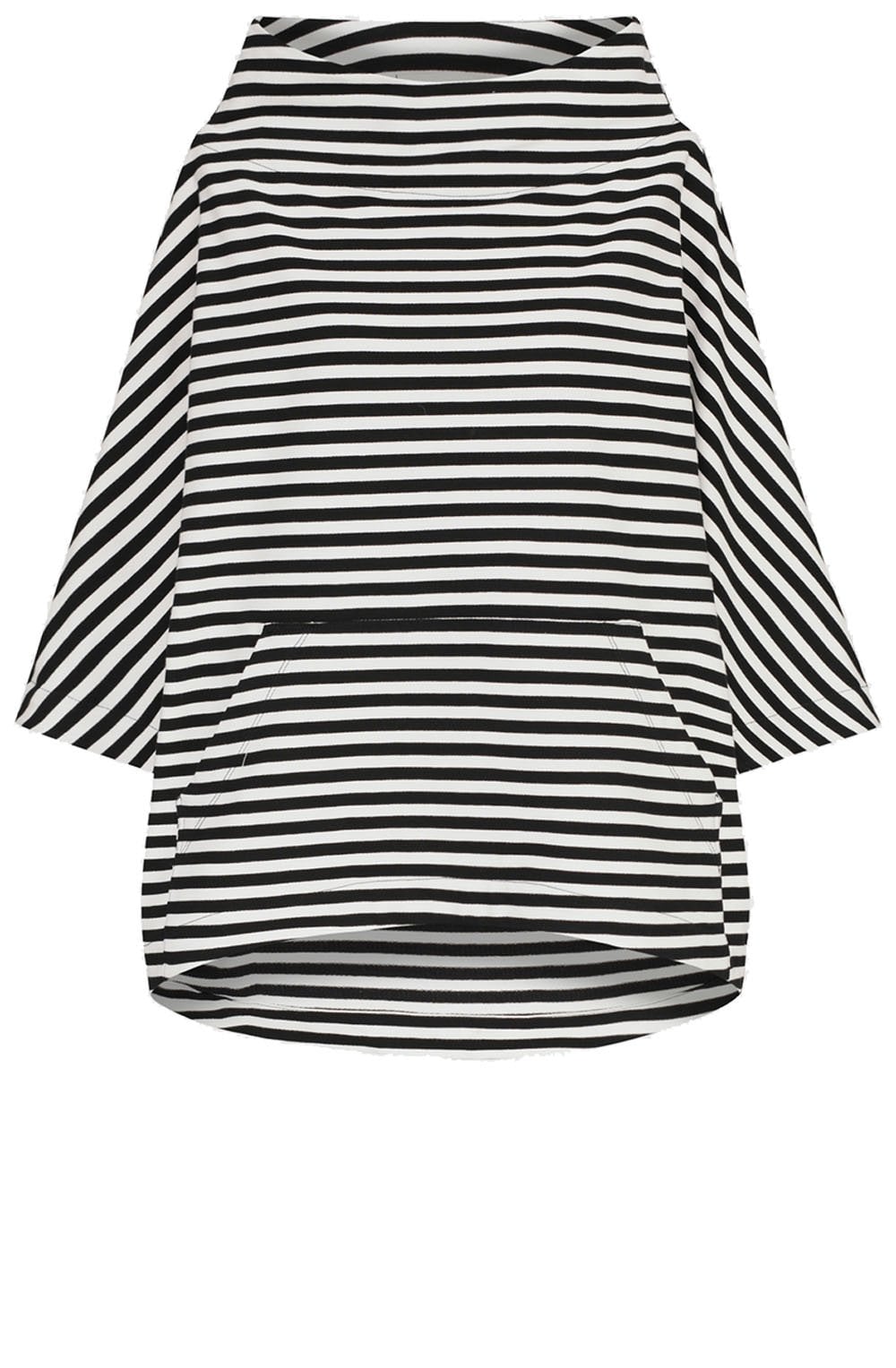 Black and White Oversized Urban Trekker Sweatshirt