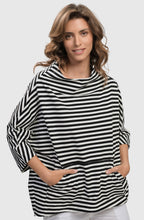 Black and White Oversized Urban Trekker Sweatshirt