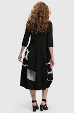 Black and White Patch Pattern Dress