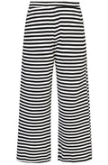 Black and White Urban Greenwich Striped Culottes