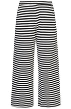 Black and White Urban Greenwich Striped Culottes