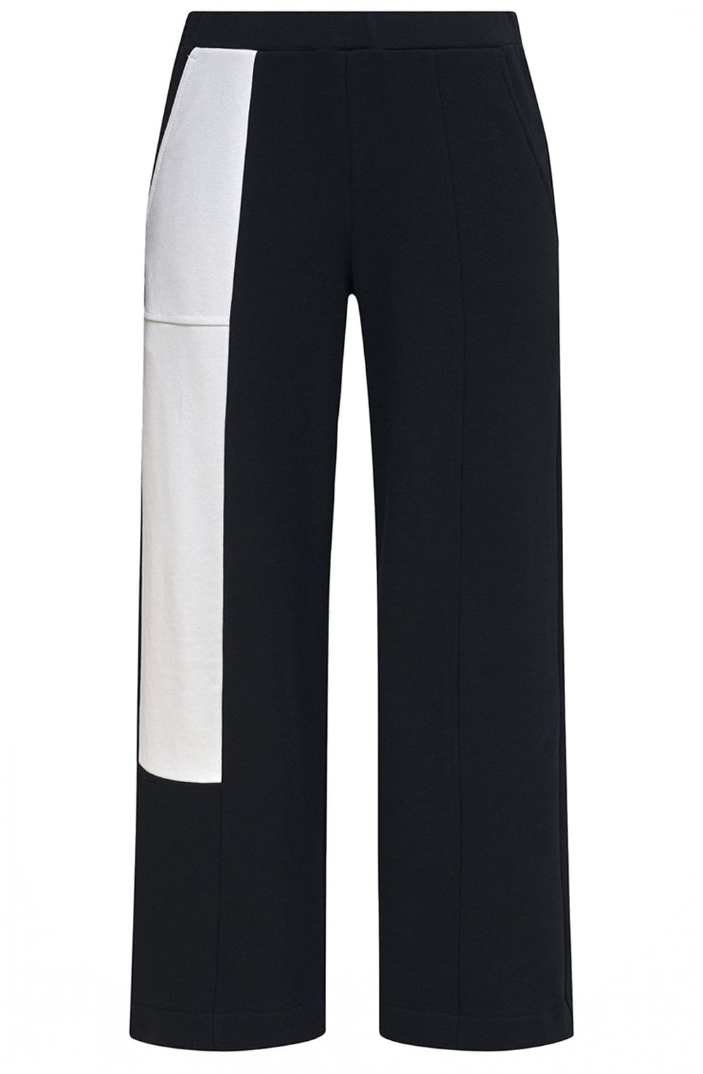 Black and White Urban Stargate Cropped Trousers