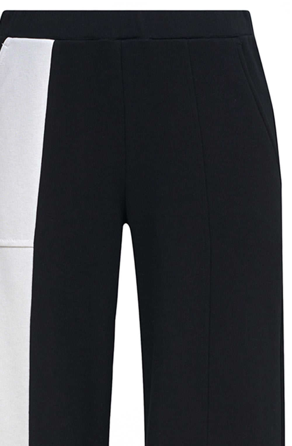Black and White Urban Stargate Cropped Trousers