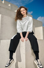 Black and White Urban Stargate Cropped Trousers