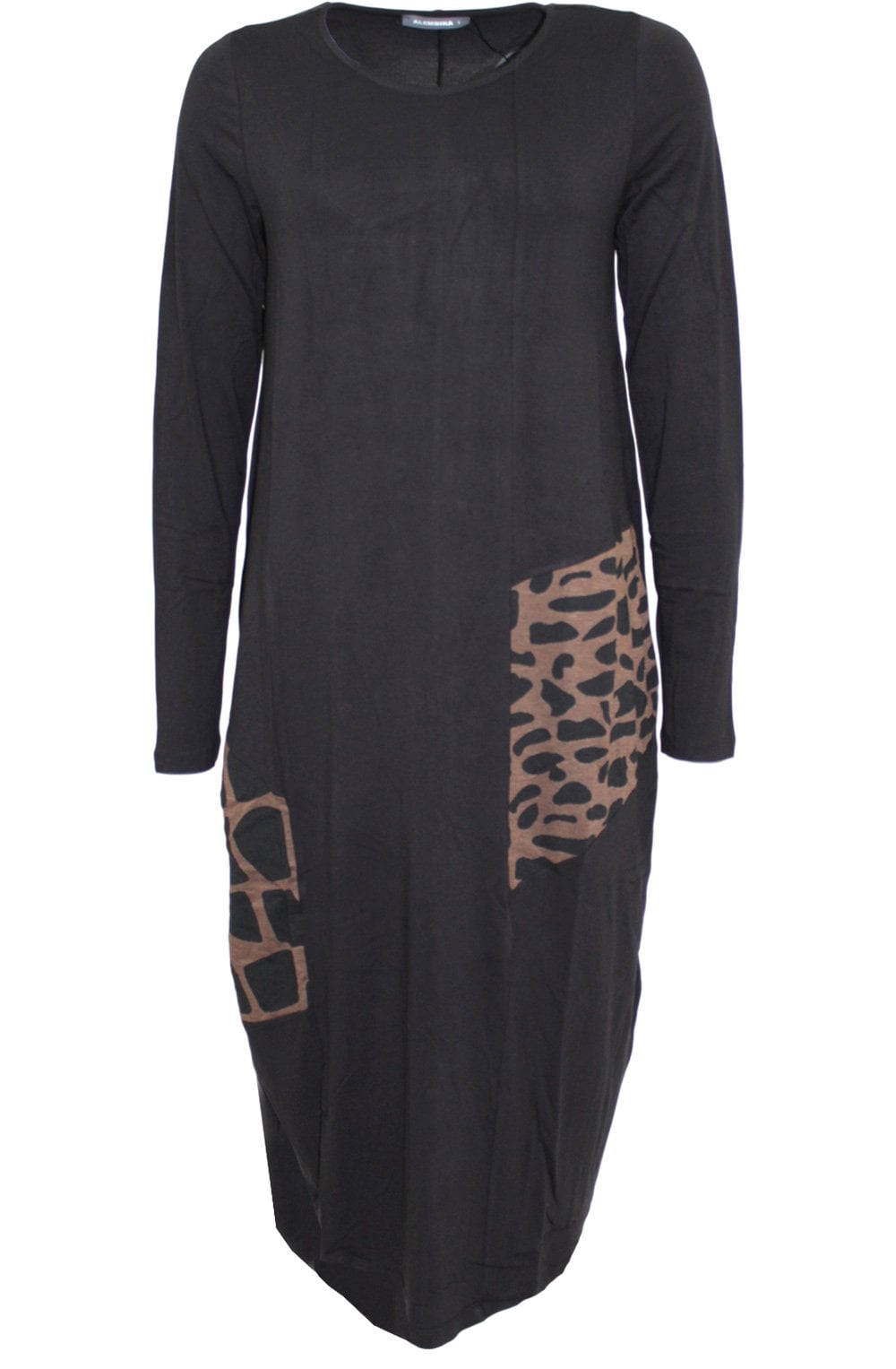 Black Block Design Dress