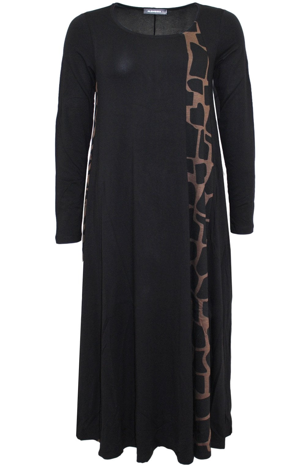 Black Block Design Dress