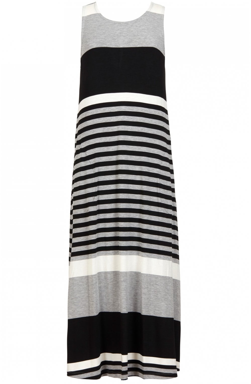 Black & Grey Striped Dress