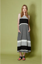 Black & Grey Striped Dress