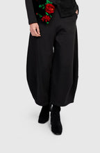 Black Loft Terry Lantern Trousers