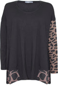 Black Oversized Top